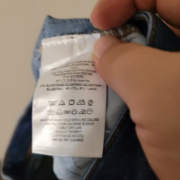 We The‎ Free Womens High Rise Flare Jeans Size 26 Dark Wash Hippie 70S Style - Picture 8 of 9